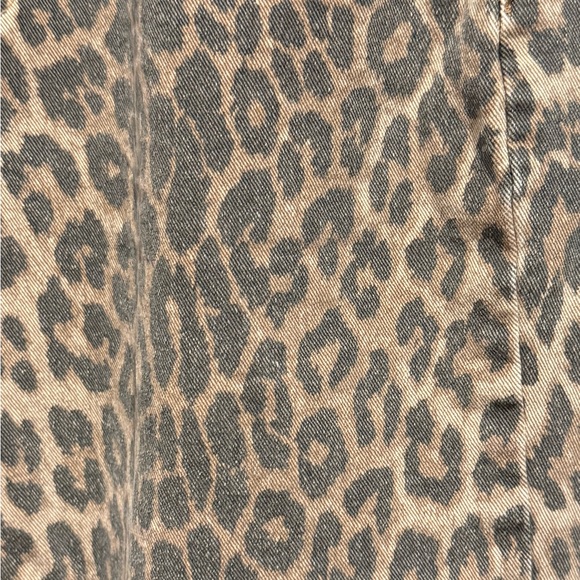 Disclosure Faded Leopard Print Jeans Size 5/27 - Picture 5 of 11